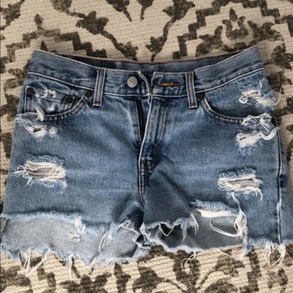 Levi’s High Waisted Denim Shorts
